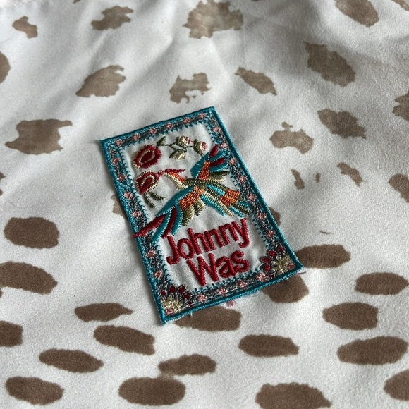 Johnny Was Small Cinch Top Pouch Cheetah Soft Print Bag 🪴 - Picture 2 of 6